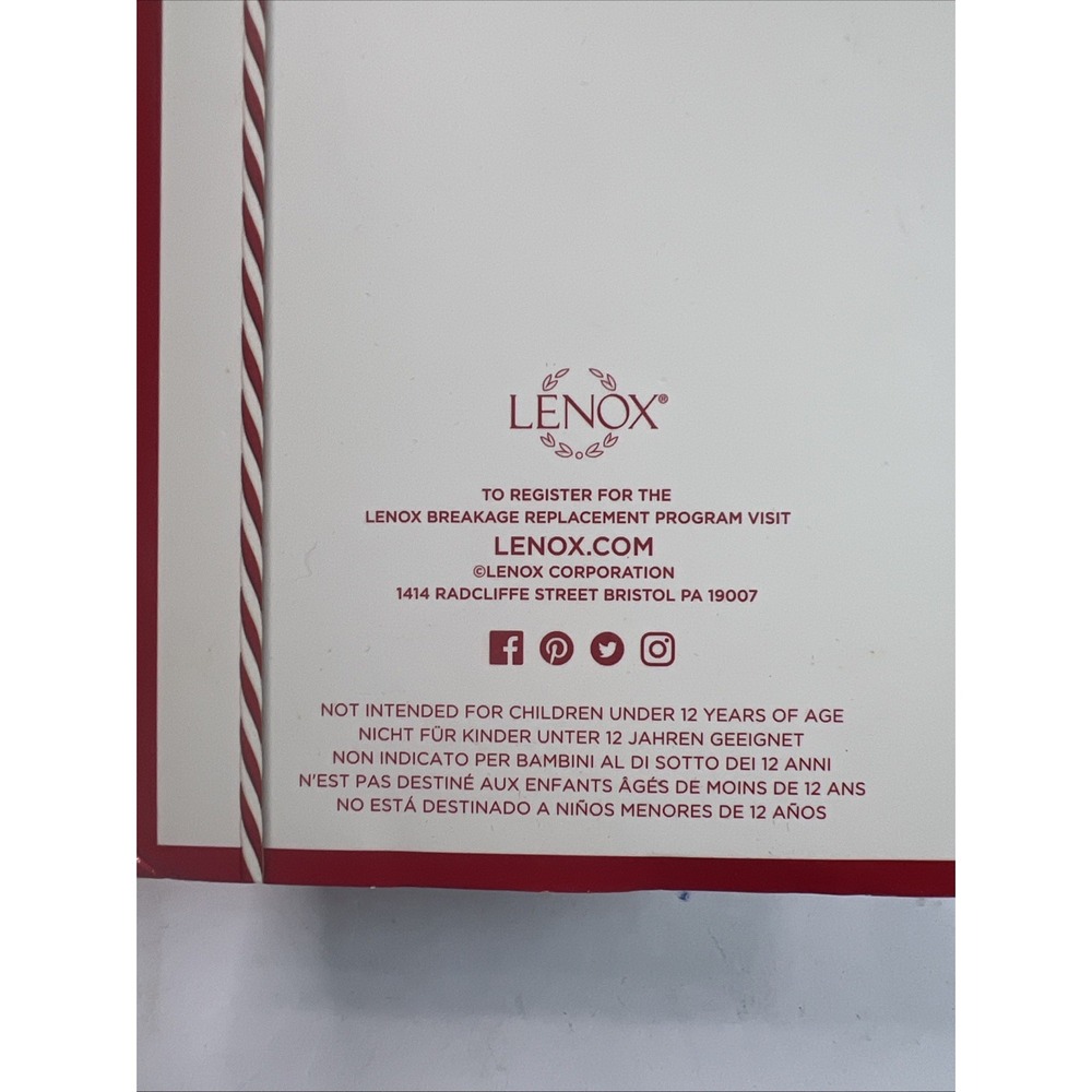 LENOX Snowman Ornament 3.5"Happy Holly Days New in Box‎ - Picture 2 of 3